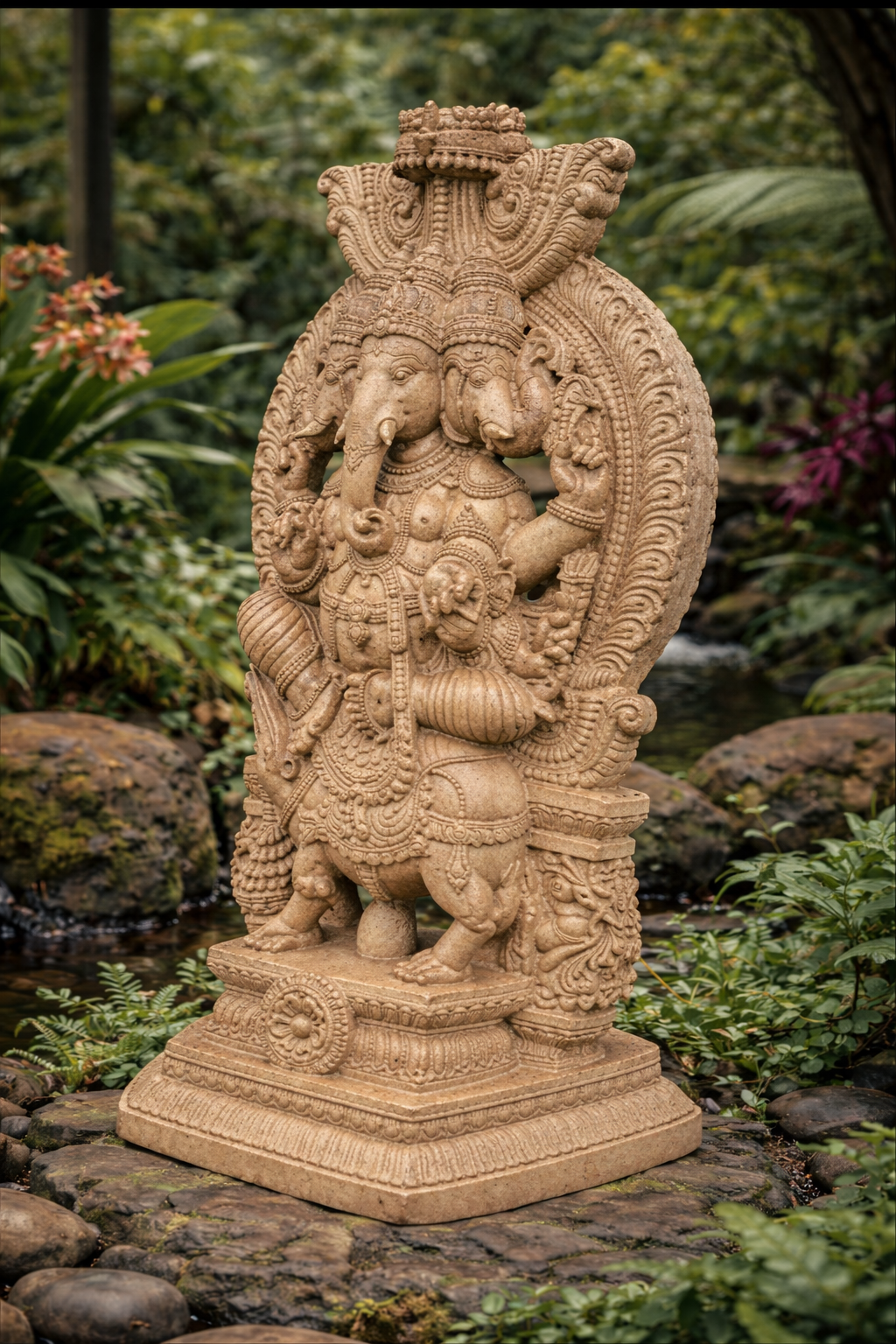 Tri-Mukha Ganesh – Threefold Power