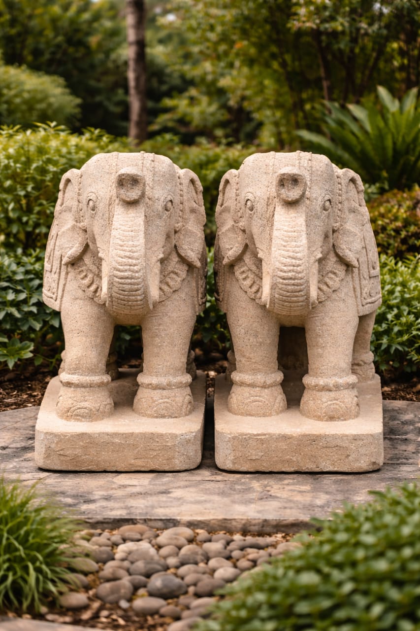 Garden Elephants – Royal Pair