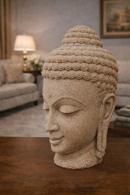 Garden Buddha Head – Zen Stone