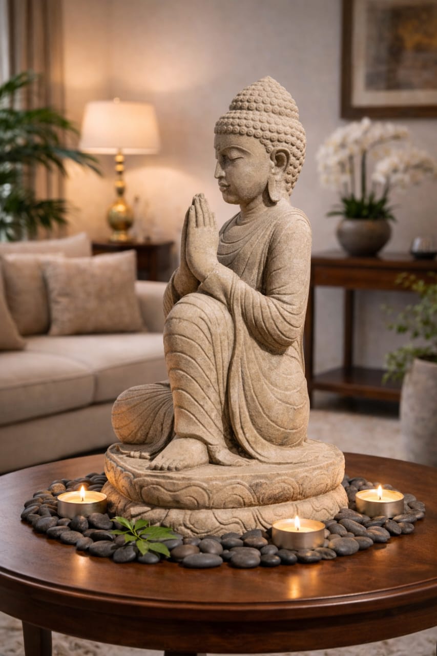 Sandstone Buddha – Monumental Calm