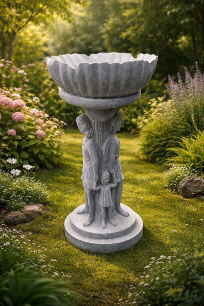 Garden Bird Bath – Classic Stone