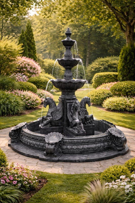 Black Marble Fountain – Imperial Flow